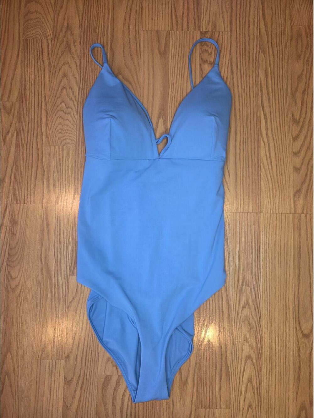 Light Blue One-Piece calia - sz 16- Swimsuit with Adjustable Back Straps